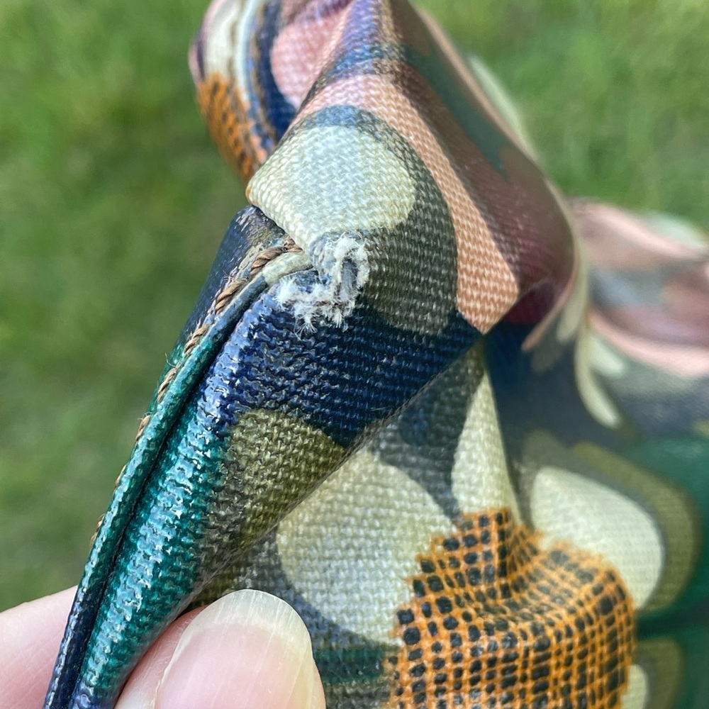 Vintage Fossil Keyper Coated Canvas Shoulder Bag … - image 7